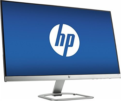 [해외]2017 Newest HP 27" Widescreen IPS LED FHD Monitor, 1920x1080, 7ms response time, 178 degrees viewing angles, 10,000,000:1 dynamic contrast ratio, 2 HDMI and VGA Inputs Natural Silver