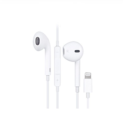 [해외]Lightning Headphones, GAOREN Earbuds, Earphones with Stereo Built-In Mic and Volume Control, Siri Command for 애플 iPhone X/8/8 Plus/7/7 Plus. [White]