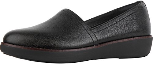 [해외]FitFlop&Trade; Casa™ Leather Loafers, Black, Size 7