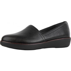 [해외]FitFlop&Trade; Casa™ Leather Loafers, Black, Size 7