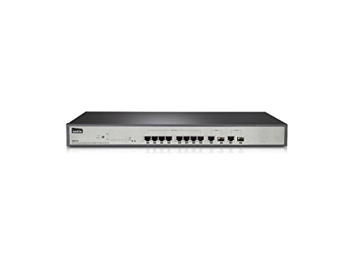 [해외]Monoprice 8FE+2 Combo-Port Gigabit Ethernet SNMP PoE Switch (8 PoE Ports) 802.3af/802.3at, 140W