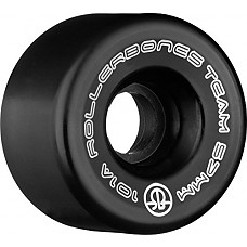 [해외]Rollerbones Team Logo 101A Recreational Roller Skate Wheels (Set of 8), Black, 57mm
