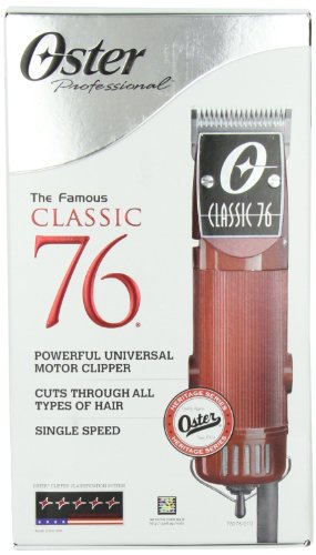 [해외]OSTER Classic 76 Hair Clipper Bundle - 2 items, includes pack of 8 plastic comb blades