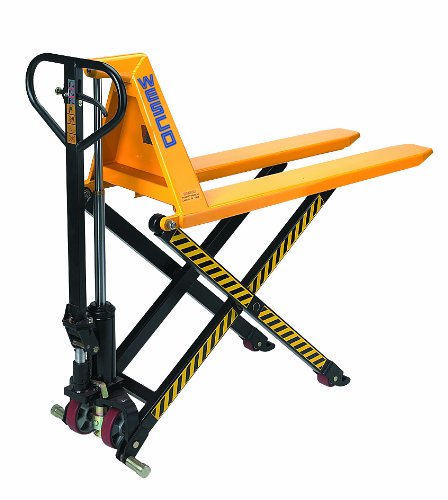 [해외]Wesco 272754 Manual High-Lift Telescoping Pallet Truck with Loop Handle, Polyurethane Wheels, 2200 lbs Load Capacity, 48-1/2" Height, 44-1/2" Length x 27" Width