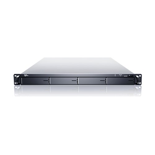 [해외]Sans Digital EliteNAS 1U 4 Bay Intel Xeon NAS + iSCSI with Redundant Power Rackmount Server EN104L+BXR (Black)