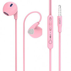 [해외]UiiSii U1 in ear Headphones with Mic Volume Control Stereo Earbuds for Smartphones (Pink)