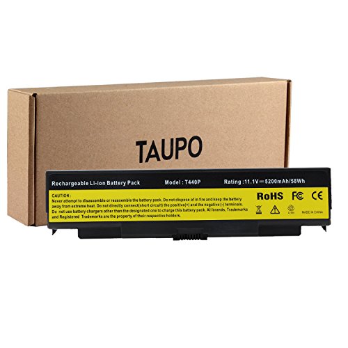 [해외]TAUPO New Laptop 배터리 for Lenovo ThinkPad T540P W540 T440P L440 L540 Series [11.1V, 5200mAh] – 12 Months Warranty