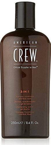 [해외]3 In 1 Shampoo and Conditoner and Body Wash by American Crew for Men - 15.2 oz Shampoo & Conditoner