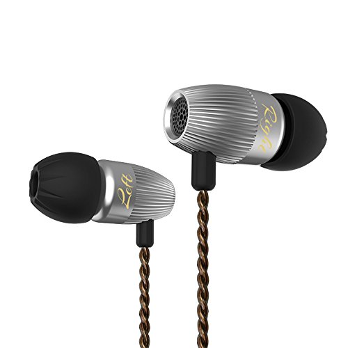 [해외]KZ ED15 In Ear Headphones Earbuds Yinyoo Hifi Stereo Bass Noise Isolating Headphones Earphones Dynamic Driver 모니터 Headset Ear buds Without Mic for Teen Girls boys Women Men(silver nomic)