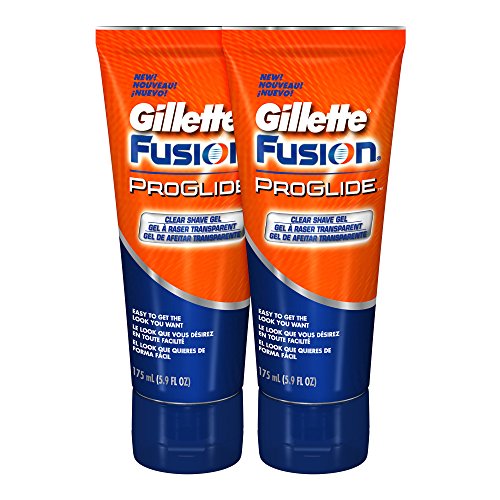[해외]Gillette Fusion ProGlide Shave Gel, Clear, 5.9 Ounce (Pack of 2)