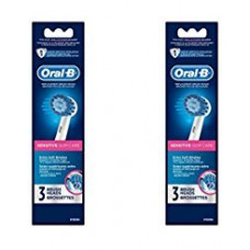 [해외]오랄비 Professional Sensitive Gum Care Replacement Brush Head iaxIai, 2 Pack (3 Brush Heads)