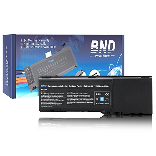 [해외]BND 7800mAh Laptop 배터리 [with 삼성 Cells] for Dell Inspiron 1501 6400 E1505 PP20L PP23LA / Dell Vostro 1000 / Dell Latitude 131L, fits P/N KD761 GD476 HK421 - 12 Months Warranty [Li-ion 9-Cell]