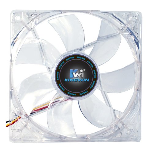 [해외]Kingwin 120mm CFR-012LB Silent Fan, For Computer Cases, CPU Coolers, Long Life Bearing, Quiet Efficient Cooling, and Provide Excellent Ventilation for PC Cases-[Red LED]