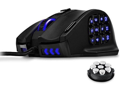 [해외]Gaming Mouse, UtechSmart Venus 16400 DPI High Precision Laser MMO Gaming Mouse [ IGNs PICK]