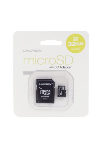 [해외]Unirex Micro SD Card with SD Adapter (MSD-323)