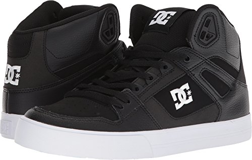 [해외]DC Mens Pure High-Top WC Skate Shoe, Black/White, 11 D US