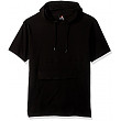 [해외]Southpole Mens Anorak Colorblock Short Sleeve Hoodie Single Jersey, Black, XX-Large