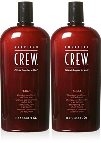 [해외]American Crew 3-in-1 Shampoo and Conditioners, 33.8 Fluid Ounce 2pk