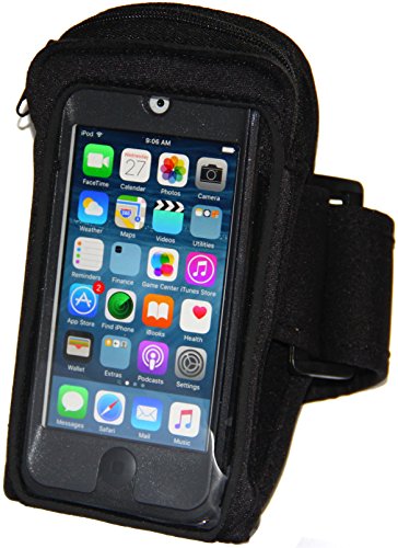 [해외]Armband for iPod Touch 6th Generation (6G) fits Otterbox Commuter & Defender Case + Armband Extender (Black)