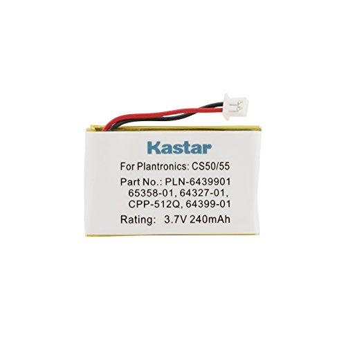 [해외]Kastar 3.7V 240mAh 배터리 (1-Pack) for Plantronics CS-50 CS50-USB CS-55 CS-60 PL-CS-50 PL-CS-50USB PL-CS-55 PL-CS-60 Replaces OEM Avaya AWH-55 Plantronics 64327-01 64399-01 65358-01 PL-64399-01