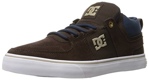 [해외]DC Lynx Vulc Mid Skate Shoe, Brown/Tan, 9 M US