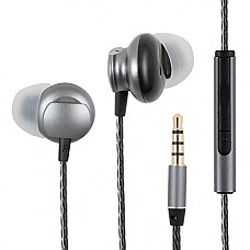 [해외]YingBang Wired Earbuds Noise Isolating In Ear Earbud Lightweight Bass Stereo Sports Earphones with Mic&Volume Control for iPhone 7 8 Plus 삼성 갤럭시 Android(grey)