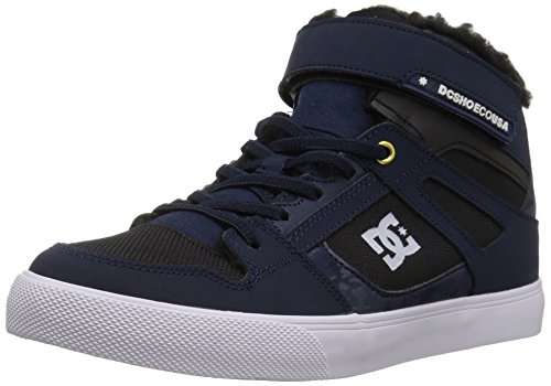 [해외]DC Boys Spartan High Wnt EV Skate Shoe, Navy/Black, 5.5 M US Big Kid