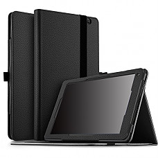 [해외]IVSO Dragon Touch V10 10 inch Tablet Case, Ultra Lightweight Leather Stand Cover Case for Dragon Touch V10 10 inch Tablet (Black)