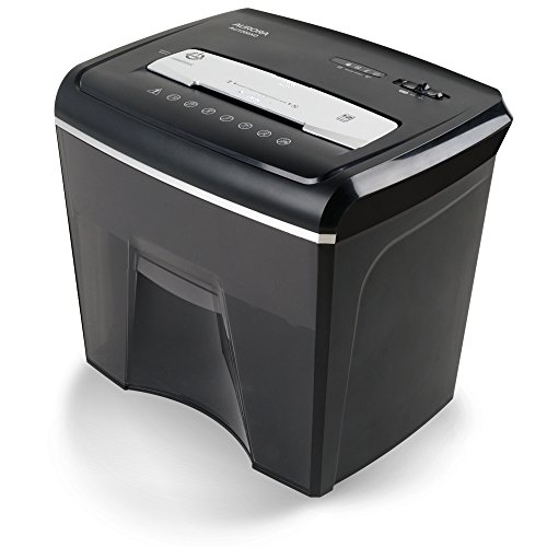 [해외]Aurora AU1200XD Compact Desktop-Style 12-Sheet Crosscut Paper and CD/Credit Card/ Junk Mail Pullout Basket Shredder