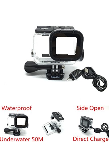 [해외]Housing Case 50m Underwater Diving 카메라 Protective Frame For 고프로 Hero 6 Hero 5 Black Action 카메라 Underwater 방수 case Protective Housing Shell Cover Protective Side Open Case