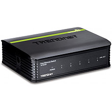 [해외]TRENDnet 5-Port Unmanaged 10/100 Mbps GREENnet Ethernet Desktop Plastic Housing Switch, 5 x 10/100 Mbps Ports, 1Gbps Switching Capacity, TE100-S5