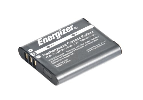 [해외]Energizer ENB-O50B Digital Replacement 배터리 LI-50B for 올림푸스 MJU 1030 SW, 9010 and Tough 8010 (Black)