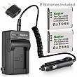 [해외]Kastar 배터리 (2-Pack) and Charger Kit for 올림푸스 LI-50B, LI-50C, Pentax D-LI92, Panasonic VW-VBX090 and 올림푸스 Stylus,Tough Series, Pentax Optio Series, Panasonic HX-WA03 WA2 WA20 WA3 WA301 카메라