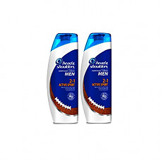 [해외]Head and Shoulders Men Active Sport 2-in-1 Dandruff Shampoo + Conditioner 13.5 Fl Oz (Pack of 2)