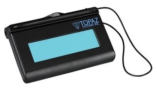 [해외]Topaz Signature Lite 1x5 T-S460-B-R - with Serial/RS232 connection cable