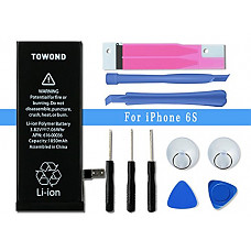 [해외]Towond iPhone Battery, iPhone 6S Replacement Li-ion 배터리 with Complete Repair Tools 1850mAh for iPhone 6S 3.82v(iP6S)