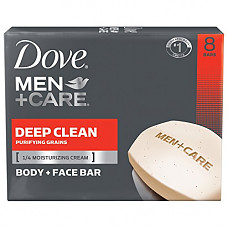 [해외]Dove Men+Care Body and Face Bar, Deep Clean 4 oz, 8 Bar