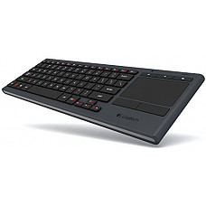 [해외]로지텍 Illuminated Living-Room Wireless Keyboard K830 and Touchpad for Internet-Connected TVs (Certified Refurbished)