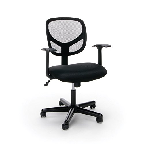 [해외]Essentials Swivel Mid Back Mesh Task Chair with Arms - Ergonomic Computer/Office Chair (ESS-3001)