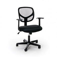 [해외]Essentials Swivel Mid Back Mesh Task Chair with Arms - Ergonomic Computer/Office Chair (ESS-3001)
