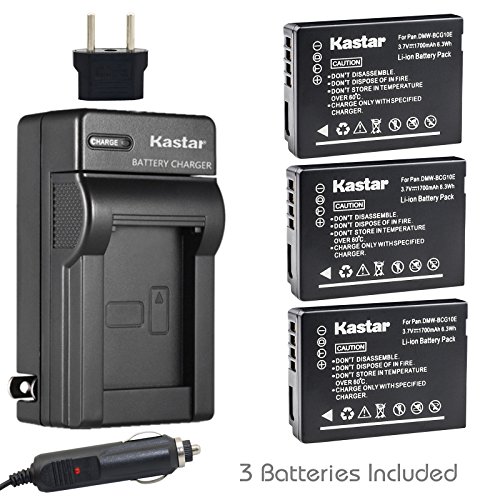 [해외]Kastar 배터리 3 Pack and Charger for Panasonic DMW-BCG10 Lumix DMC-ZR1 DMC-ZR3 DMC-ZS1 DMC-ZS10 DMC-ZS15 DMC-ZS19 DMC-ZS20 DMC-ZS25 DMC-ZS3 DMC-ZS5 DMC-ZS6 DMC-ZS7 DMC-ZS8 DMC-ZX1 DMC-ZX3 DMC-3D1