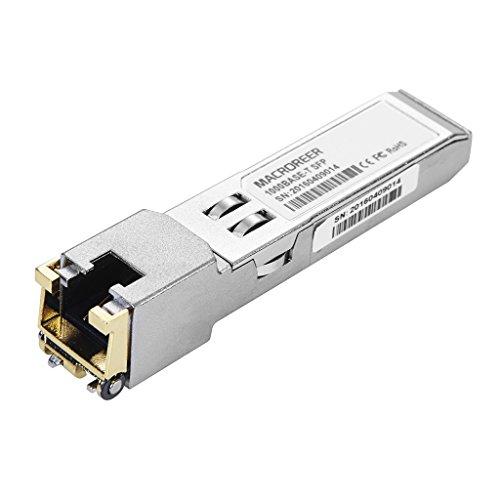 [해외]Macroreer for Ubiquiti Networks Gigabit RJ45 Copper SFP Module Transceiver Mini-GBIC 1000BASE-T 100m SFP Optical Transceiver