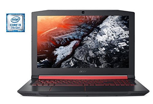 [해외]2018 Flagship Premium Newest Acer Nitro 5 15.6 Inch FHD IPS Gaming Laptop (Intel Core i5-7300HQ 2.50GHz, 8GB DDR4 RAM, 256GB SSD, GeForce GTX 1050 Ti, Red Backlit Keyboard, WiFi, Windows 10)