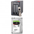 [해외]QNAP TS-251+ 2-Bay Next Gen Personal Cloud NAS + 2 Seagate 4TB IronWolf NAS Internal Drives (ST4000VN008) Bundle