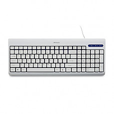[해외]Verbatim USB Corded Keyboard, White (99377)