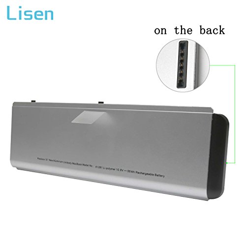 [해외]Lisen 56Wh A1286 A1281 Laptop 배터리 for 2008 애플 MacBook Pro 15", MB772 MB772/A MB772J/A MB772LL/A; MB470/A MB470CH/A MB470J/A MB470LL/A MB470X/A; MB471/A MB471CH/A MB471J/A MB471LL/A MB471X/A