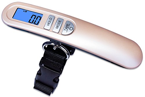 [해외]Weighmax HC110 Premium Universal Digital Luggage Scale, 110lb, Gold