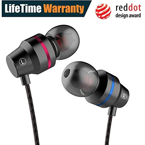 [해외]Earphones In Ear Headphones Earbuds with Microphone Mic Stereo and Volume Control 방수 Wired Earphone For iPhone 삼성 Android Smartphones Mp3 Players Tablet Laptop 3.5mm Audio Black