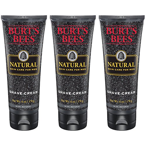 [해외]Burts Bees Natural Skin Care for Men Shave Cream, 6 Ounces, Pack of 3