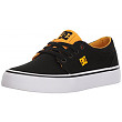 [해외]DC Boys Trase TX Skate Shoe, Black/Yellow, 5.5 M M US Big Kid
